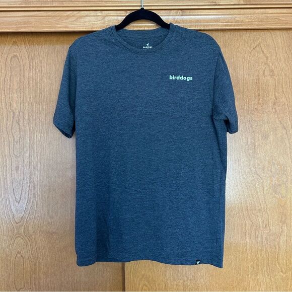 Birddogs Grey Short Sleeve Graphic Crewneck T-Shirt Size Medium - Picture 1 of 6